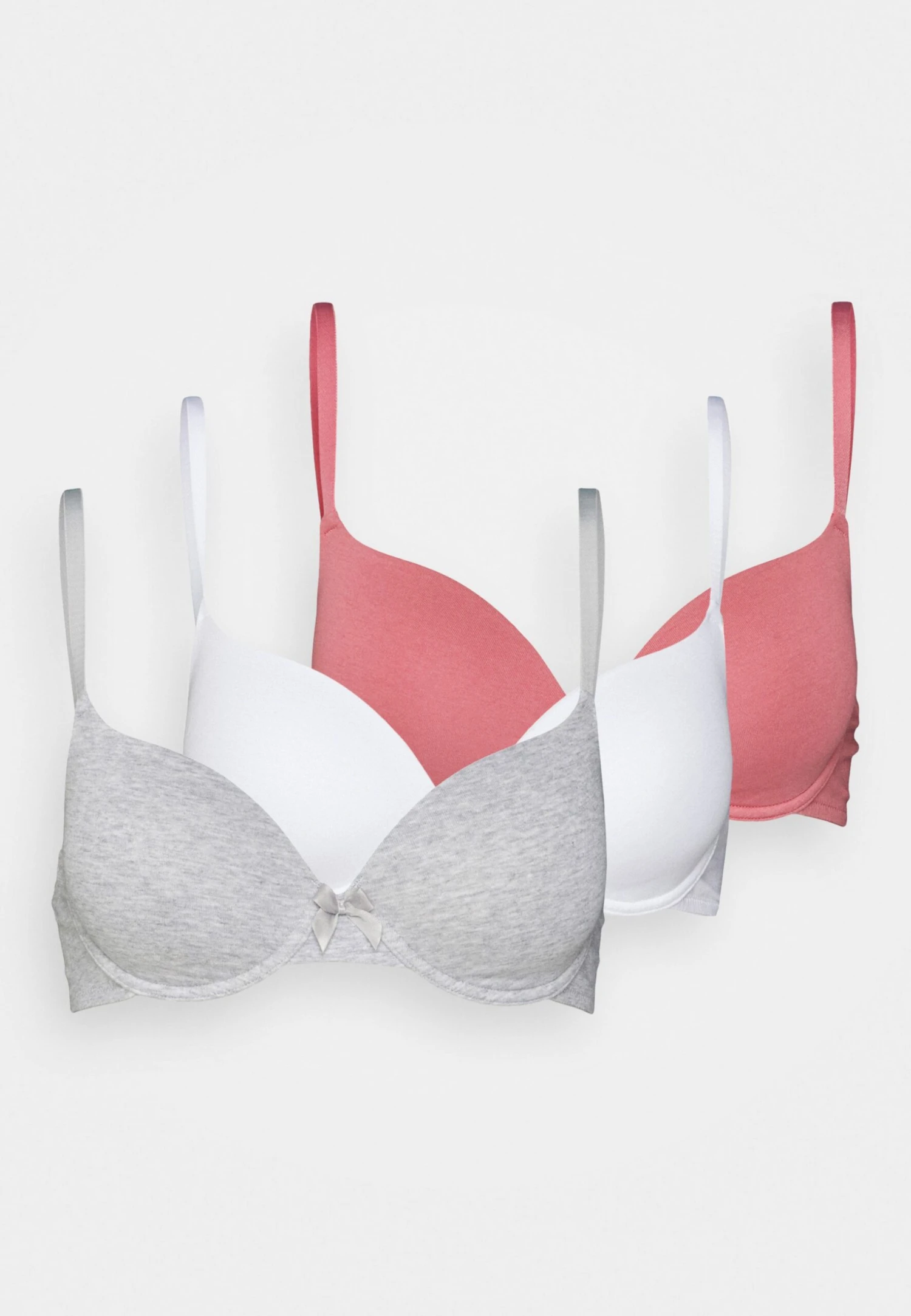 Anna Field Sunlight 3Pack Tshirt Bra - T-Shirt Bh - Pink/Grey/White - Afbeelding 6