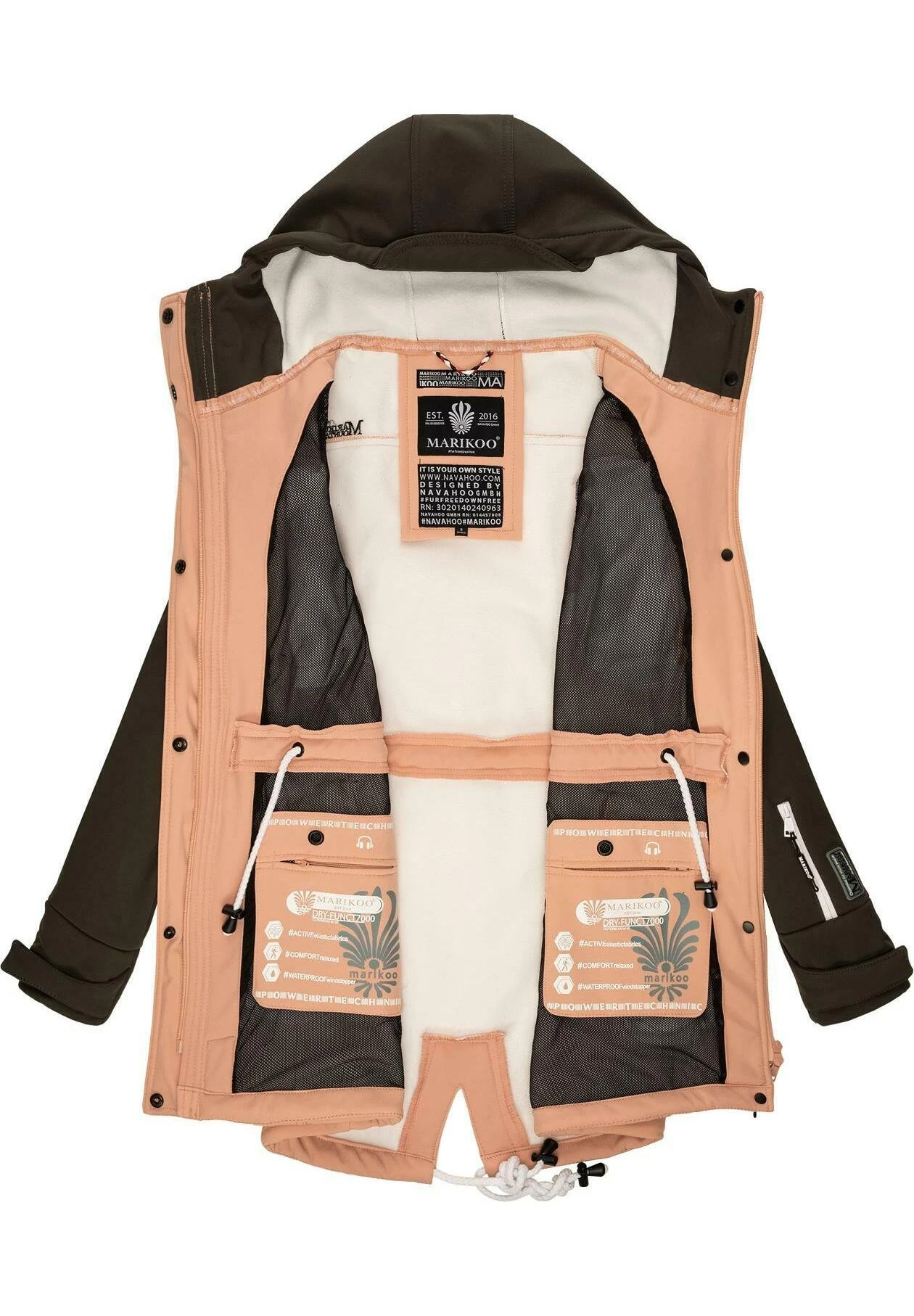 Marikoo Zimtzicke - Parka - Rose Anthracite - Afbeelding 4