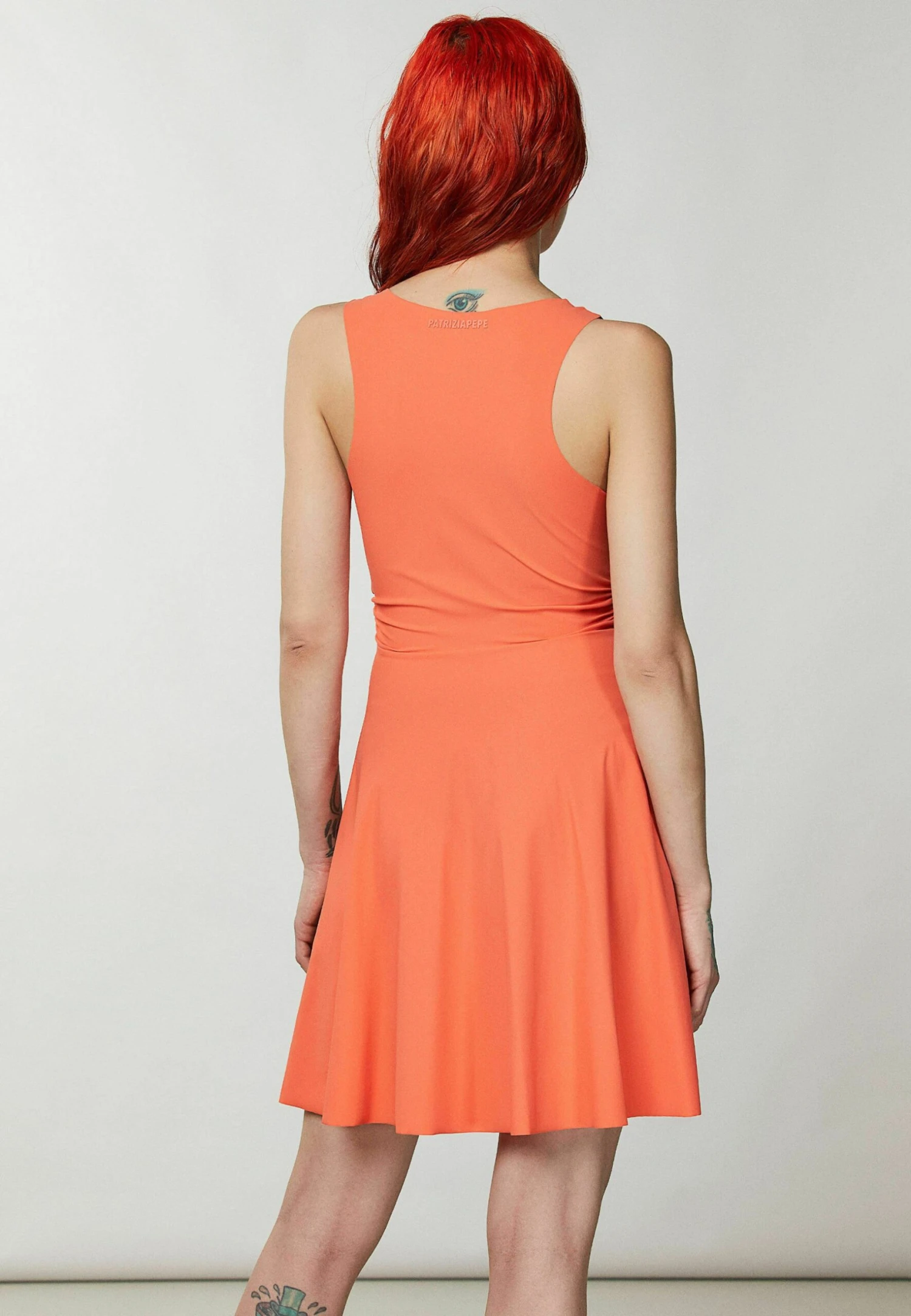 Patrizia Pepe Essential- Jurk - Intense Coral - Afbeelding 3