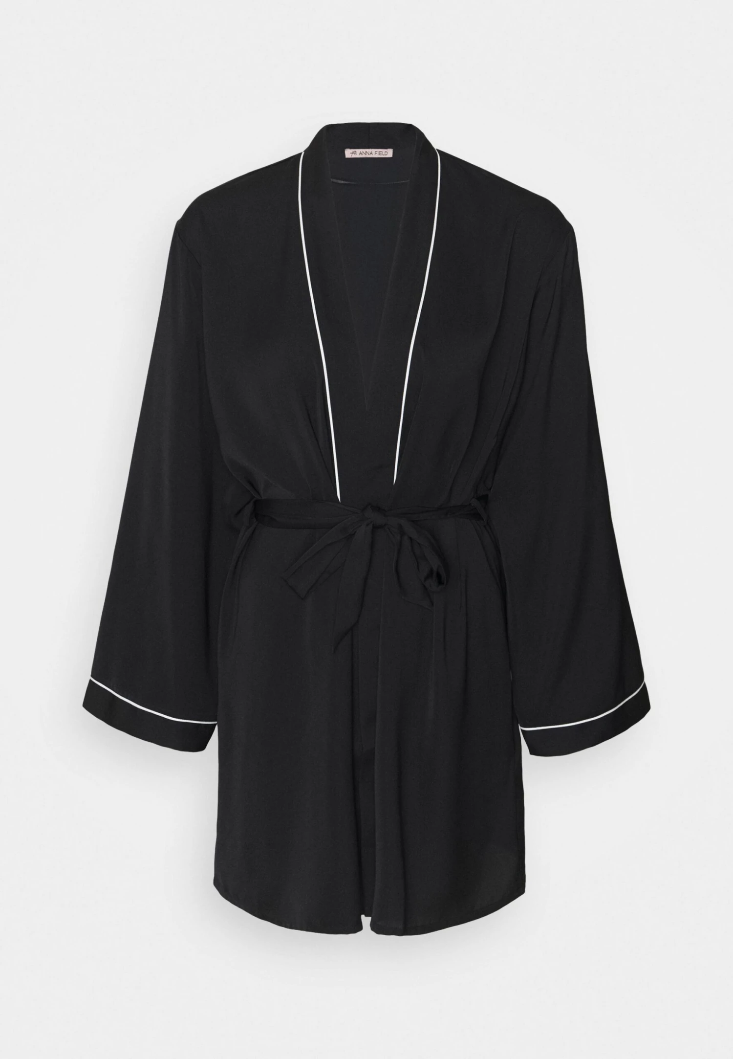 Anna Field Amanda Satin Dressing Gown - Badjas - Black - Afbeelding 5